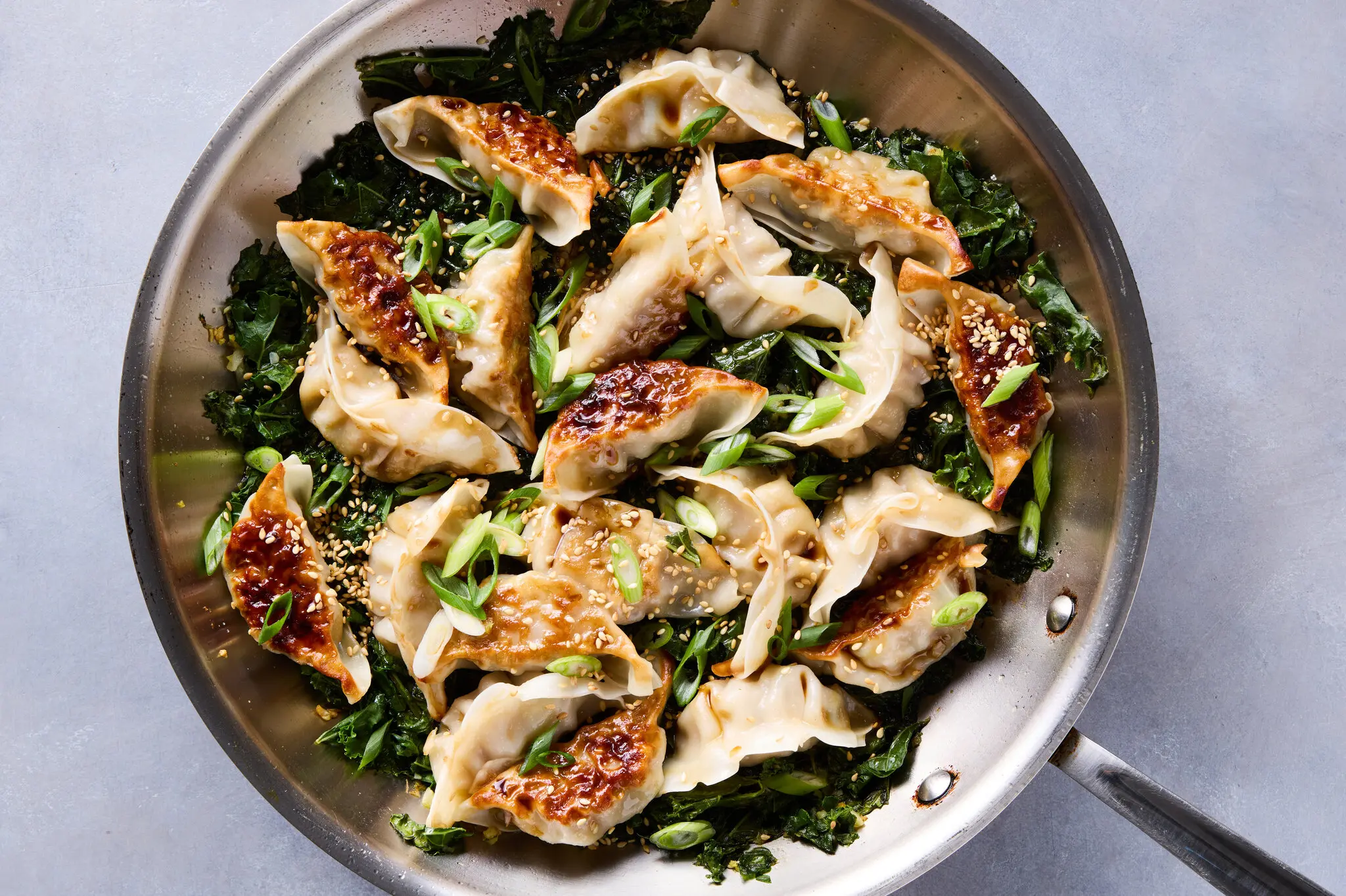 One-Pan Dumplings With Greens – NYT